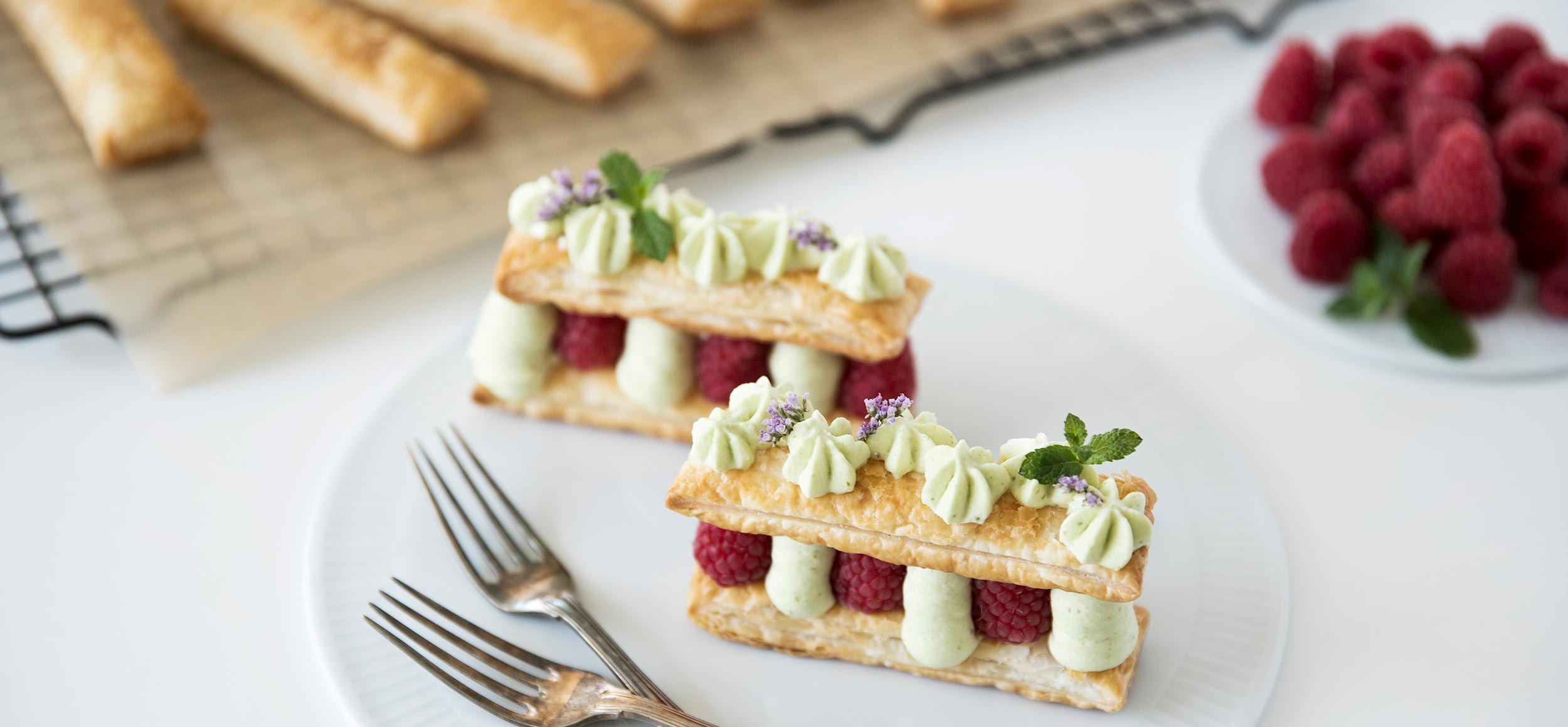 Mille feuilles ohne Zucker