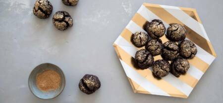 Cookies plissés au chocolat