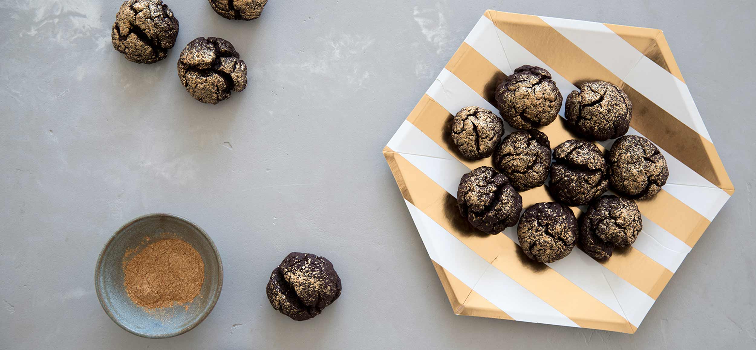 Cookies plissés au chocolat