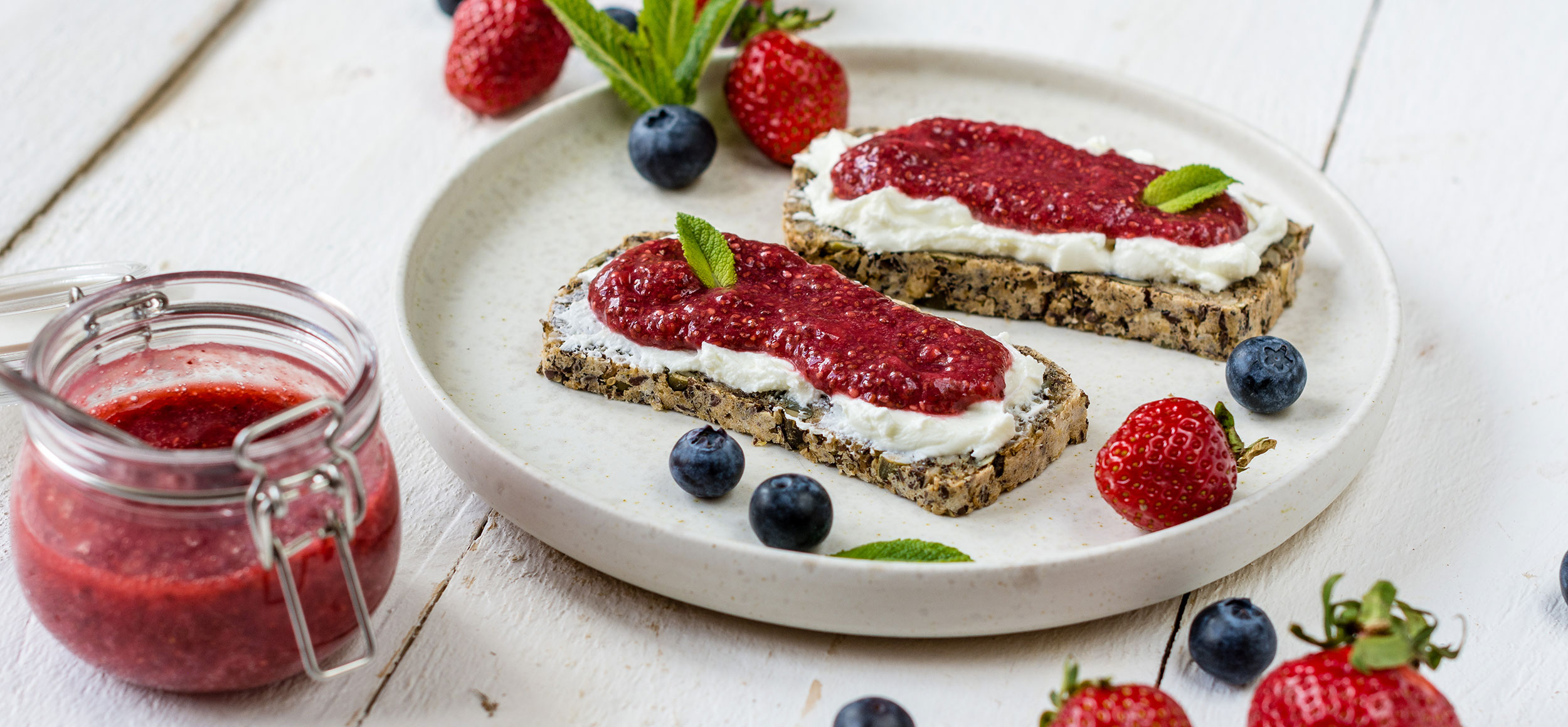 Confiture de fraises aux chia