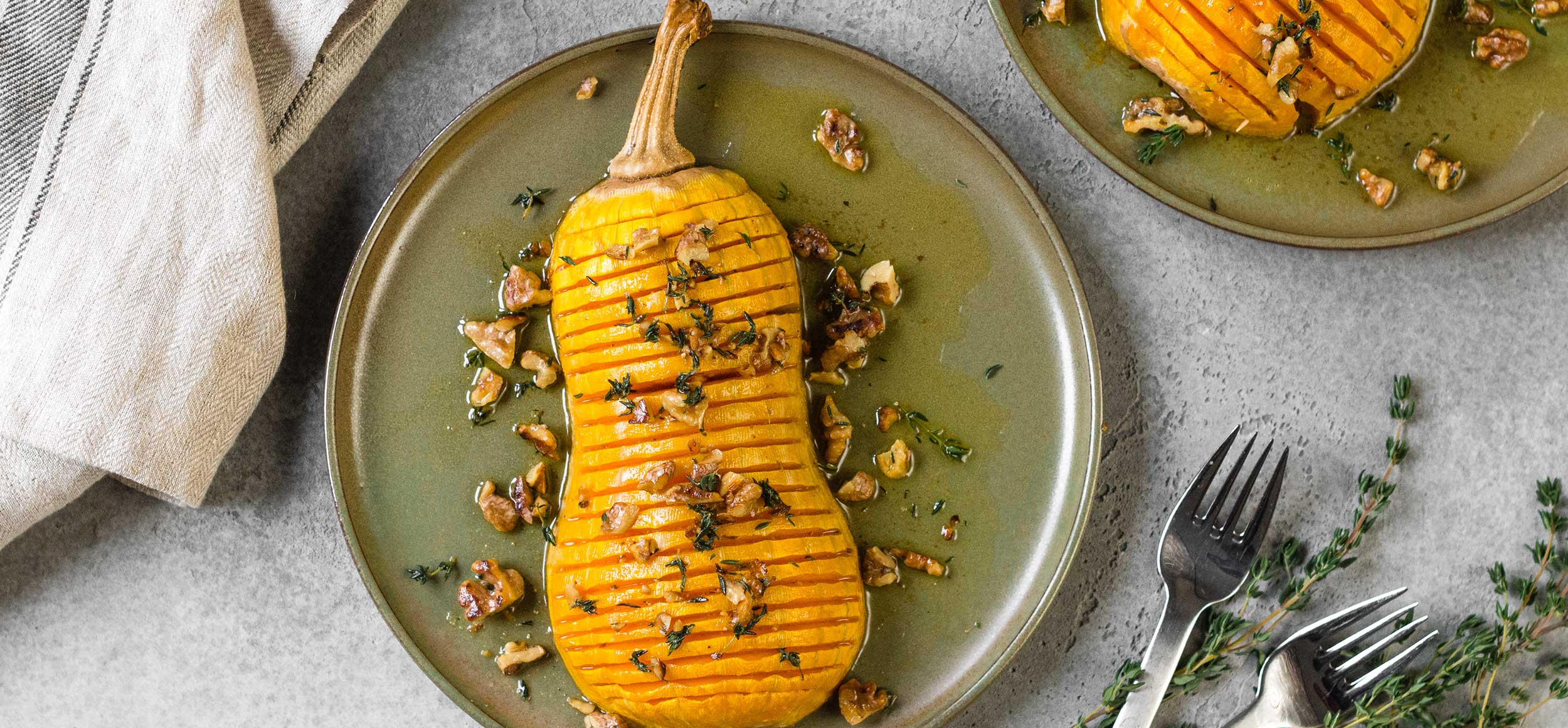 Courge butternut au four