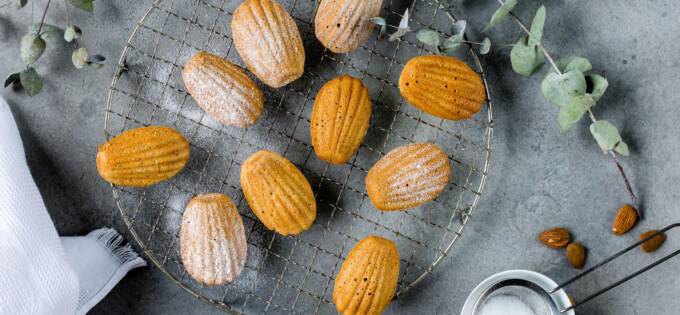 Madeleines aux amandes sans sucre