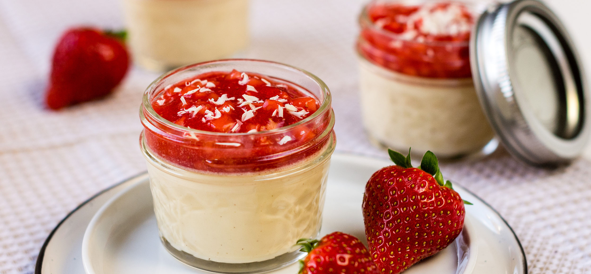 Panna cotta au chocolat blanc